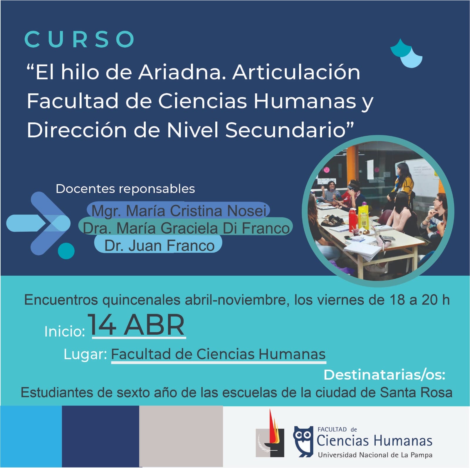 El hilo de Ariadna. Articulación Facultad de Ciencias Humanas y Dirección de Nivel Secundario